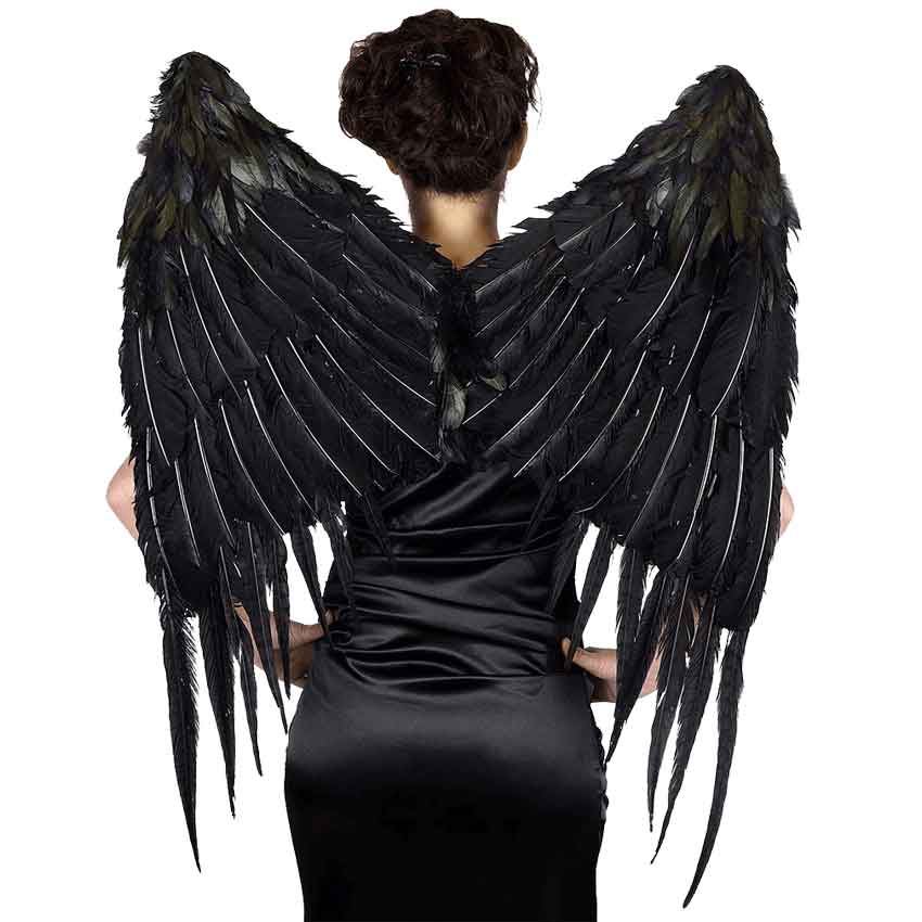Black Angel Costume Wings