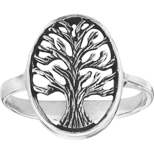 Sterling Silver Spreading Tree Ring