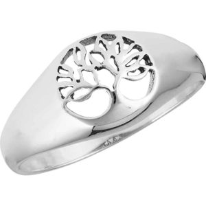 Sterling Silver Tree Cutout Ring
