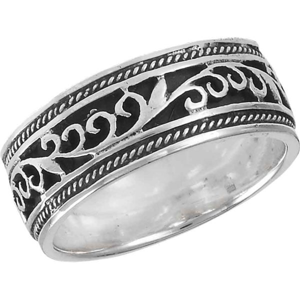 Sterling Silver Classic Vine Band