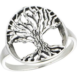 Sterling Silver Life Tree Ring