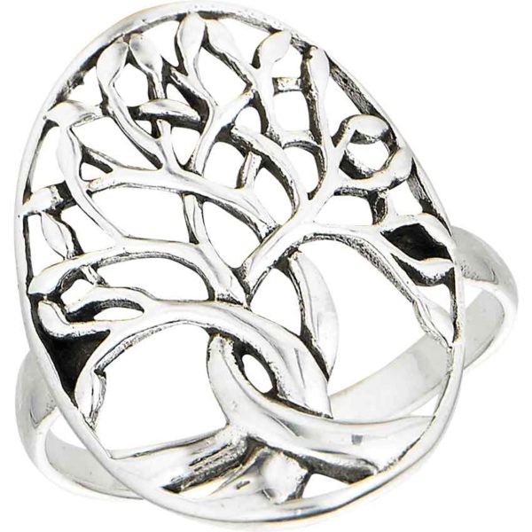 Sterling Silver Twisting Tree Ring