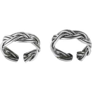 Sterling Silver Braid Ear Cuffs