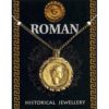 Roman Golden Caesar Coin Necklace