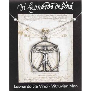 Da Vinci Vitruvian Man Necklace