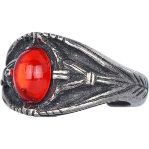 Pewter Elizabeth I Gem Ring