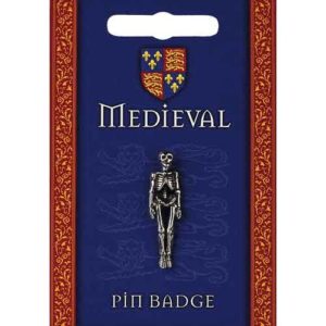 Heraldic Skeleton Pin Badge