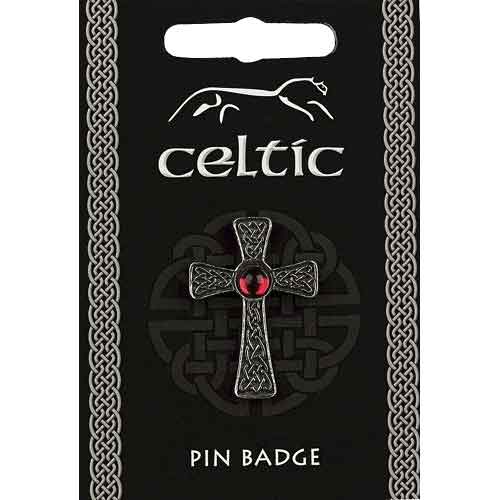 Gem Cross Pin Badge