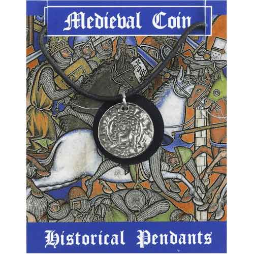 Pewter Medieval Coin Necklace