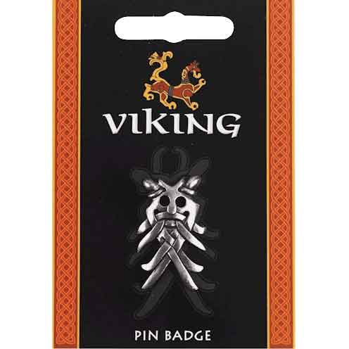 Odin Mask Pin Badge