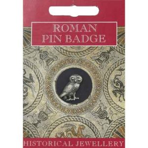 Roman Owl Pin Badge