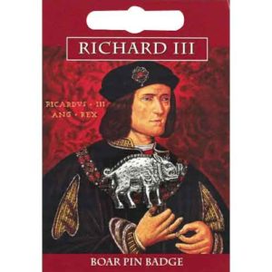 Pewter Richard III Boar Pin Badge