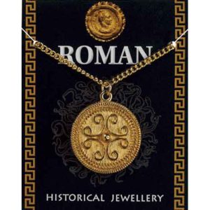 Roman Golden Filigree Scroll Necklace