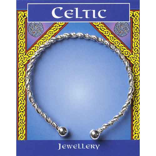 Silver Plated Twisted Celtic Bracelet