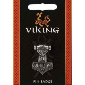 Thors Hammer Pin Badge