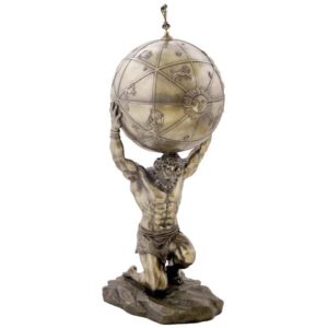 Atlas Carrying a Globe Tall Box