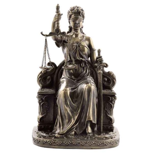 Le Justica Sitting Statue