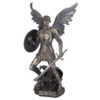 St. Michael Standing On Demon With Sword And Shield Statue
