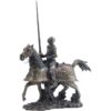 Jousting Armored Knight Statue