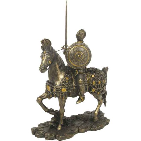 Armored Knight on Horse Statue