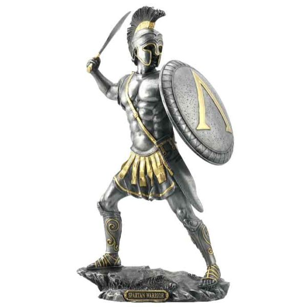 Spartan Hoplite Shield Statue