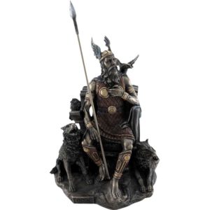 Odin Seated on Throne Statue