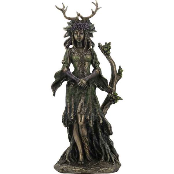 Bronze Guardian Goddess of the Trees Statue