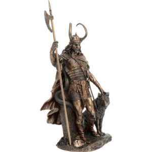 Loki and Fenrir Statue