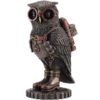 Steampunk Owl with Goggles and Jetpack Statue