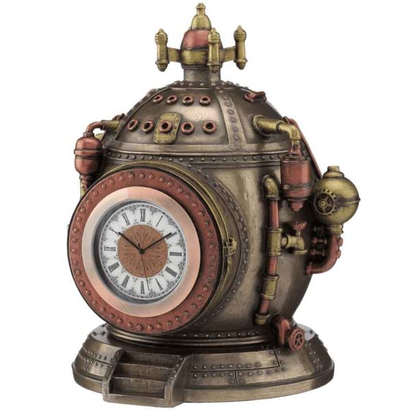 Steampunk Time Machine Trinket Box Clock
