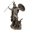 Athena Throwing Javelin with Owl of Wisdom