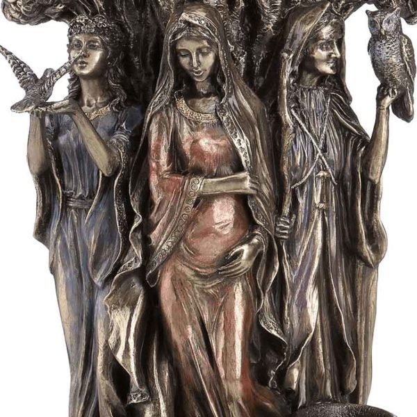 Celtic Tree Triple Goddess Statue