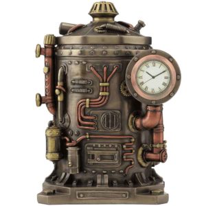 Steampunk Clock Container Trinket Box