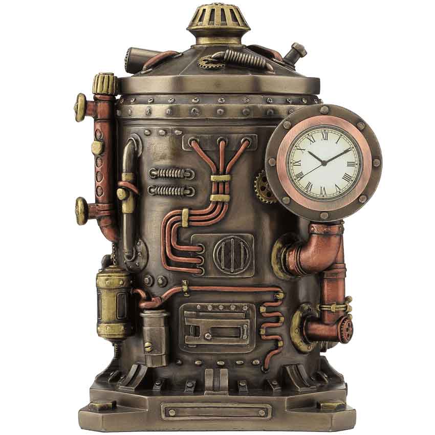 Steampunk Collection Gear Gauge Box Figurine Caja Relojo Engranaje Trinket 