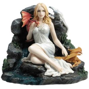 Maiden and Dragonlings Statue