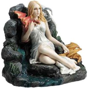 Maiden and Dragonlings Statue