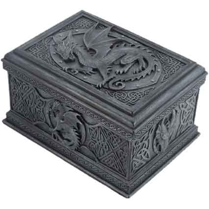 Gaelic Dragon Trinket Box