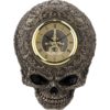 Steampunk Filigree Skull Clock