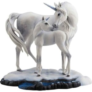 Unicorn and Foal Statue