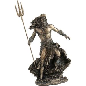 Poseidon with Trident Statue