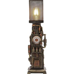 Steampunk Clock Lamp