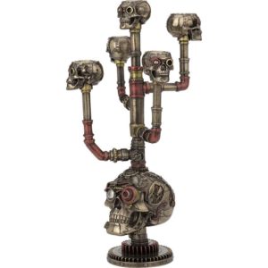 Steampunk Skull Candelabrum