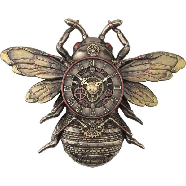 Steampunk Bee Wall Clock