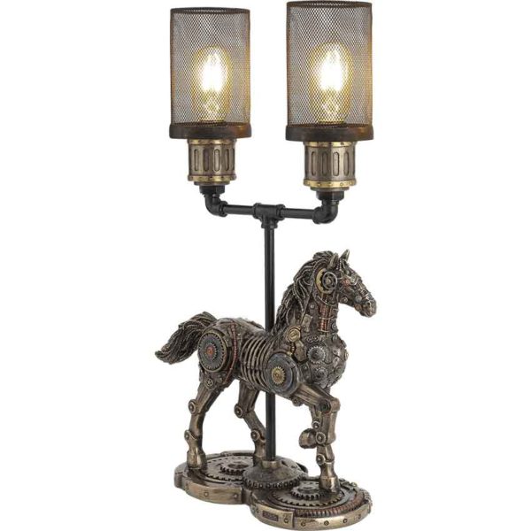 Steampunk Horse Lamp