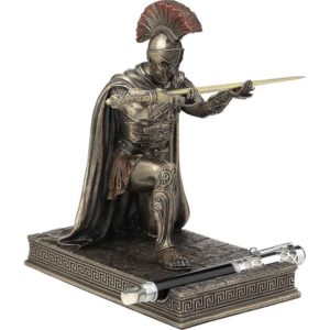 Roman Commander Pen Holder with Letter Opener Sword