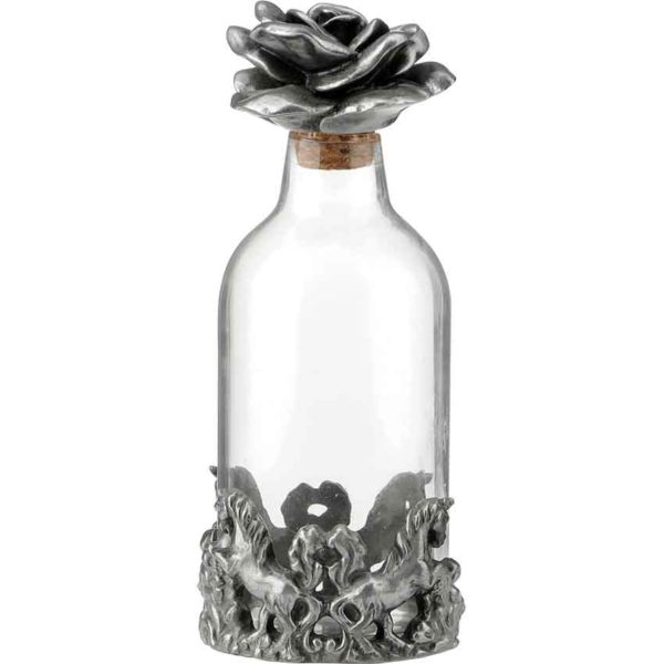 Unicorn and Rose Perfume Bottle