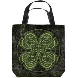 Celtic Clover Tote Bag