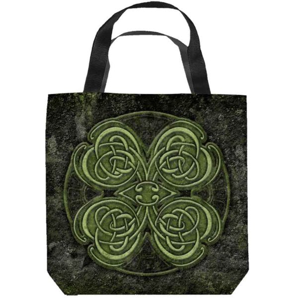 Celtic Clover Tote Bag
