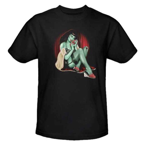 Zombie Pin Up All A Girl Wants T-Shirt
