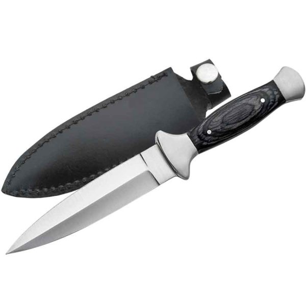 Black Wood Handle Boot Knife